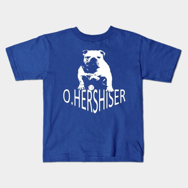 Orel Hershiser Bulldog Kids T-Shirt by Pastime Pros